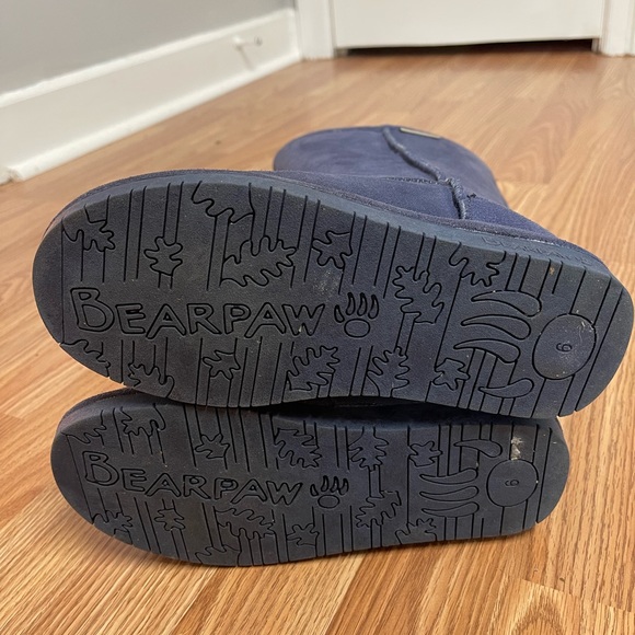 Women’s BearPaw Emma Tall Blue Suede Boots SZ 6 - Picture 7 of 11